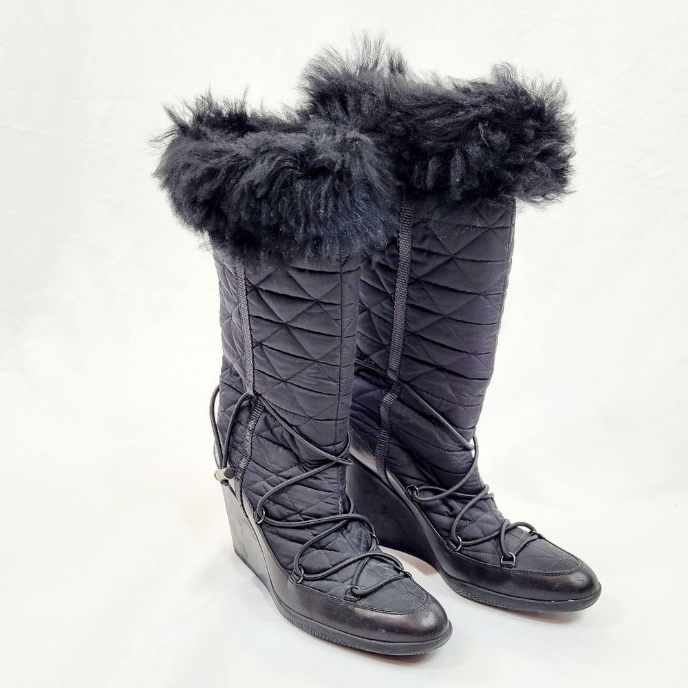 Paciotti Black High Heeled Boots